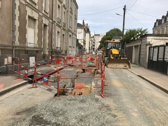 Pose de réseaux d'énergie